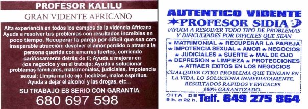 Los brujos Kalilu y Sidia