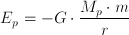 Energía potencial de un cuerpo