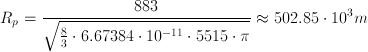 Radio del planeta