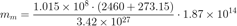 Masa molecular para el planeta