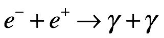 Aniquilación electrón y positrón